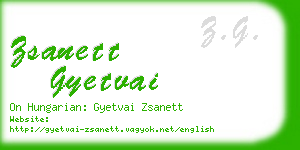 zsanett gyetvai business card